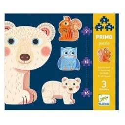 Set Puzzle-uri evolutive Djeco - animale