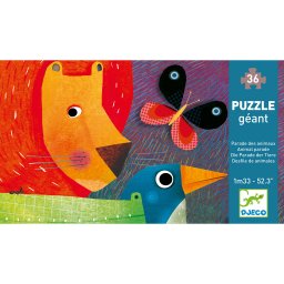 Puzzle gigant Djeco - Parada animalelor