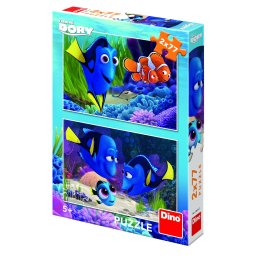 Puzzle 2 in 1 Dino Toys Gasirea lui Dory 77 piese
