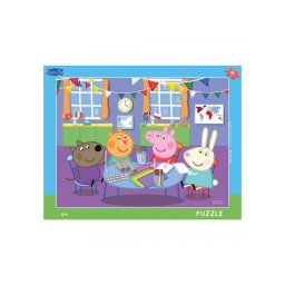 Puzzle cu rama Dino Toys Purcelusa Peppa 40 piese