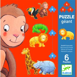 Puzzle gigant Djeco - animale salbatice