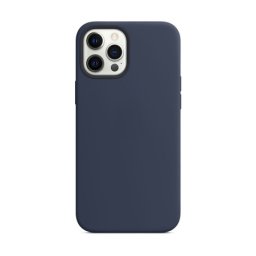 Husa Telefon Silicon iPhone 12 Pro Max 6.7 Matte Dark Blue