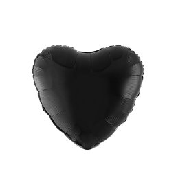 Balon folie inima neagra 46 cm