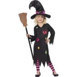 Costum Vrajitoare cu Colanti 4 6 ani Smiffys
