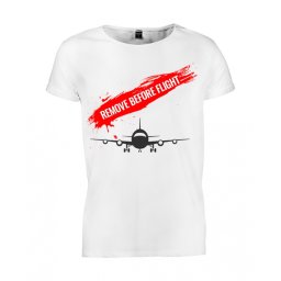 Tricou barbati Remove before flight - M, negru