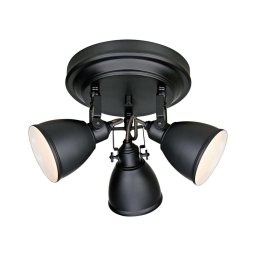 Markslöjd 105815 - Lampă spot FJÄLLBACKA 3xE14/40W/230V negru