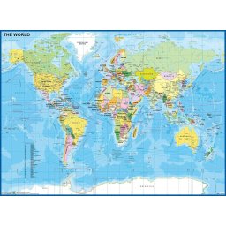 Puzzle Ravensburger Harta lumii - 200 piese
