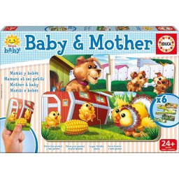 Puzzle Educa Baby and Mother set 6