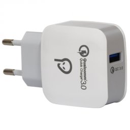 Incarcator priza 1 x USB-A Quick Charge 3.0 18W, Spacer SPAR-USBQ-01