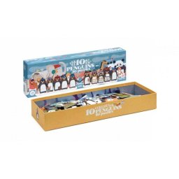 Puzzle progresiv Londji 1 2 3..10 pinguini