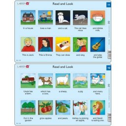 Set 10 Puzzle-uri Larsen Read and Look 11 -20 EN 10 piese