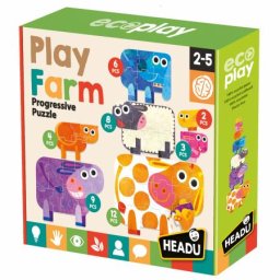 Puzzle progresiv Headu - Sa ne jucam cu ferma