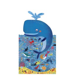 Puzzle Londji Balena albastra in ocean