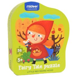 Puzzle poveste Scufita rosie 36 piese Mideer