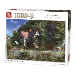 Puzzle King - Roses House 1000 piese