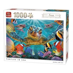 Puzzle King - Turtles in Sea 1000 piese
