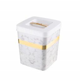 Cutie depozitare eleganta, Pufo White, 16 x 12 cm, alb