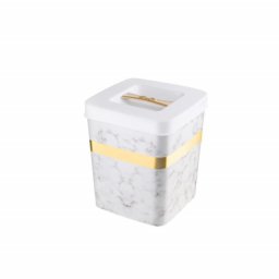 Cutie depozitare eleganta, Pufo White, 13 x 10 cm, alb