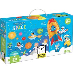 Puzzle educativ - Descopera Spatiul 20 piese 48x32cm Banana Panda