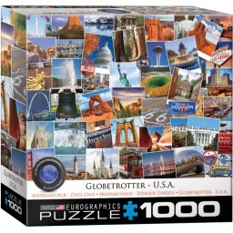 Puzzle Eurographics 1000 piese Globetrotter USA
