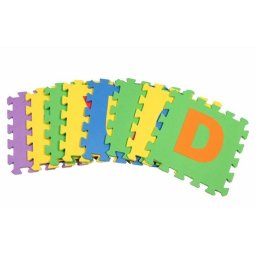 Covor puzzle cu cifre si litere pentru copii, Homcom, Multicolor, set 36  piese - eMAG.ro