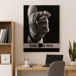 Tablou Motivational - Hard Work Pays