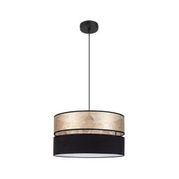 Lustră pe cablu LIMA 1xE27/60W/230V neagră/aurie