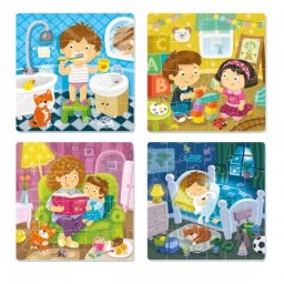 Puzzle Dodo Activitatile zilnice 12/16/20/24 piese