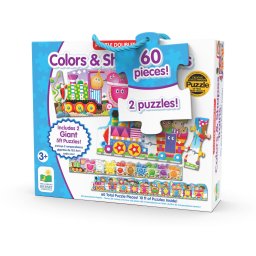 Puzzle The Learning Journey - Trenul urias cu culori si forme