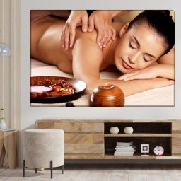 Tablou Femeie la Masaj de Relaxare TSPA17 (Dimensiune LxH: 150x100cm)