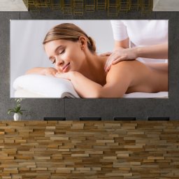 Tablou Canvas Femeie Relaxata la Masaj TSPA57 (Dimensiune LxH: 160x80cm)