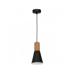 Lustră pe cablu EDMON 1xE27/60W/230V neagră