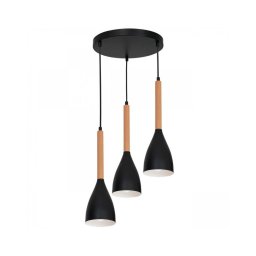 Lustră pe cablu MUZA 3xE27/60W/230V rotundă
