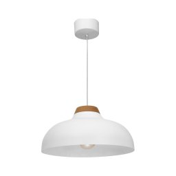 Lustră pe cablu BURGOS 1xE27/60W/230V albă