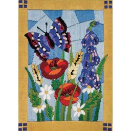 Set long stich, Fluture, 28x20 cm