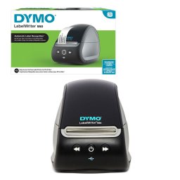 Imprimanta termica de etichete DYMO LabelWriter 550 UK cu adaptor EU, conectare la PC si recunoastere automata a etichetelor 2112726
