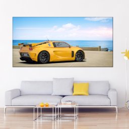 Tablou Canvas Masina Sport Galbena ADC40 (Dimensiune LxH: 160x80cm)