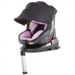 Scaun auto Chipolino Toledo 0-18 kg rose cu sistem Isofix si sezut rotativ