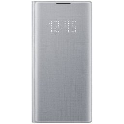 Husa Clear View pentru SAMSUNG Galaxy Note 10, EF-NN970PSEGWW, gri