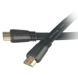 Cablu video Akasa Proslim Super Slim HDMI High Speed Ethernet, 1080p, conectori auriti, 2m, Black, AK-CBHD05-20BK