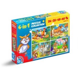 4 Puzzle - Animale domestice D-Toys