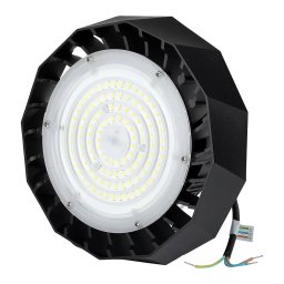 High Bay UFO LED SAMSUNG Cip & Driver 100W, 90' Negru 120LM/WATT 6400K