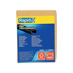 Capse gard Rapid HOG VR22, 5-11 mm, plastifiate negru, 1600 buc cutie