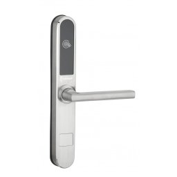 Maner electronic pentru hotel INTELOCK, finisaj argintiu