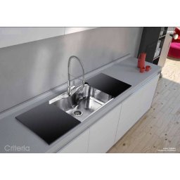 Chiuveta de bucatarie inox Apell Criteria cu doua tocatoare sticla securizata