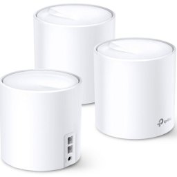 Sistem Mesh TP-Link Deco X60 (3-pack) Wi-Fi 6 Dual-Band Gigabit AX3000, cu acoperire completa pentru casa, Seamless Roaming, Self-Healing, Adaptive Path, Antivirus, Control Parental si Control Vocal