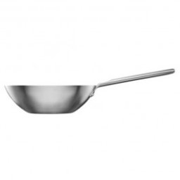 Tigaie wok inox Fiskars Norden, 28 cm