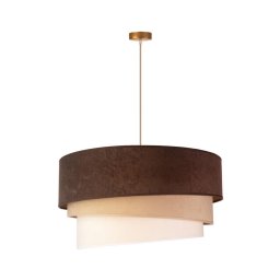 Lustră pe cablu Duolla DEVON 1xE27/40W/230V d. 45 cm maro/bej