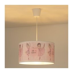 Lustră pe cablu pentru copii PRINT Duolla M 1xE27/40W/230V d. 35 cm balerine