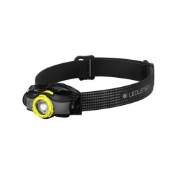 Lanterna de Cap Reincarcabila Led Lenser MH5 Black/Yellow, 400 Lumeni